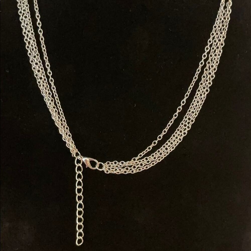 Boho Quad Mystic Moon Elephant Chain Necklace - Picture 4 of 4